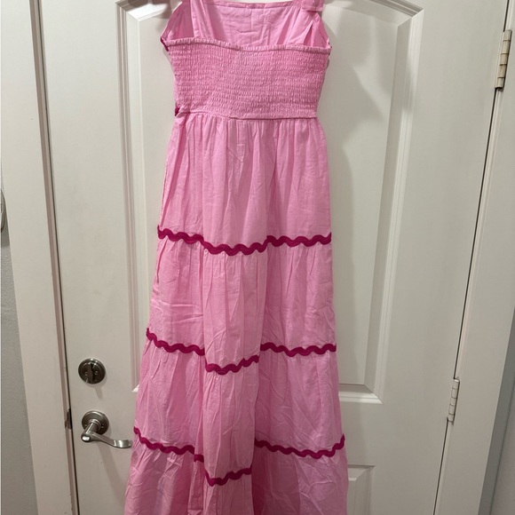 Beach Riot Pink Tiered Kids Dress - Picture 3 of 4